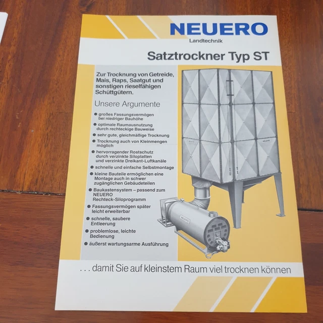 NEUERO Salztrockner Schlepper Traktor Prospekt Landmaschine b