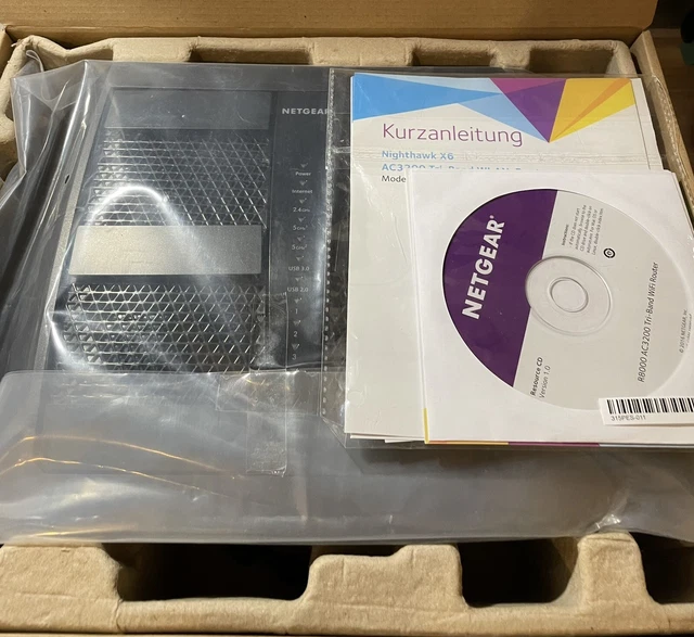 Netgear Nighthawk X6 Tri-Band WiFi Router - Schwarz/Silber (R8000-100PES) 6