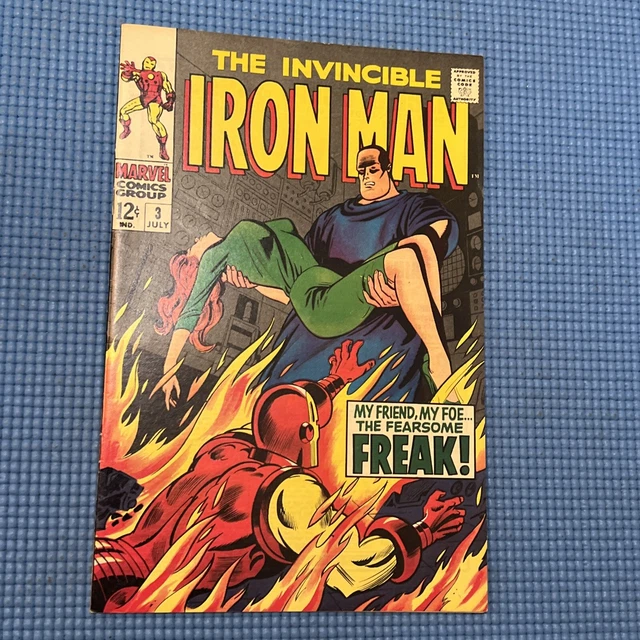 The Invincible Iron Man #3 Marvel 1968 Bronze Age Comic Book BEAUTY