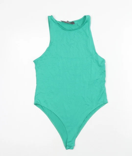 Body da donna verde poliestere Primark taglia M a scatto