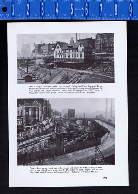 Cleveland Vinegar Hill Station-Ontario St Subway - Nickel Plate Railroad History