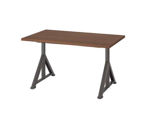 Schreibtisch Ikea IDÅSEN, braun/dunkelgrau, 120x70 cm