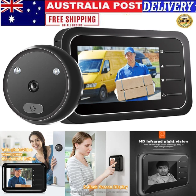 2.4" LCD Peephole Viewer Digital Electronic Door Camera Doorbell IR Night Vision