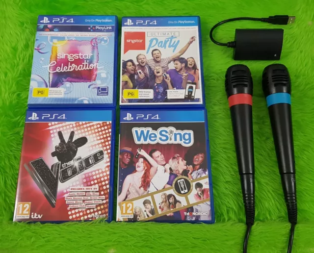 ps4 SINGSTAR / VOICE /WE SING + Singstar WIRED Microphones - Make Your Selection