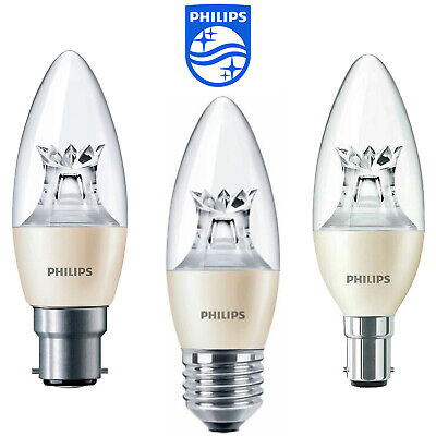 Philips Dimtone Master LED Ampoule Bougie 4w=25w 6W=40W Blanc Chaud Es BC Sbc