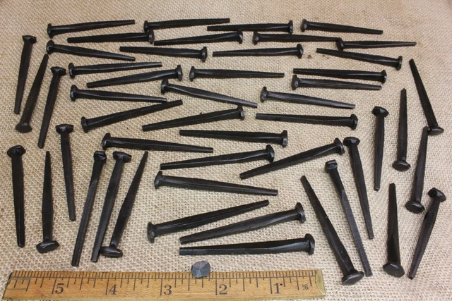 2 1/2" Rose head 200 nails antique square wrought iron Spikes Decorative 2.5"