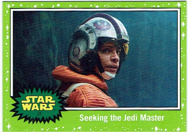 Star Wars Journey to the Rise of Skywalker Topps Green Parallel Base Card #21