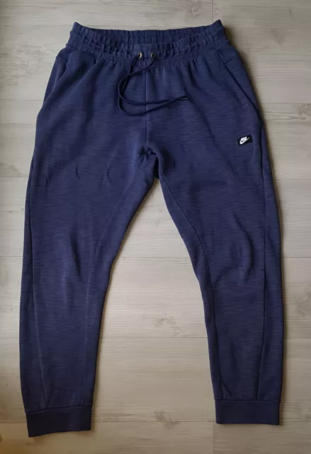 Nike Men Herren Jogginghose Sporthose lang Gr. M Blau meliert 928493-410