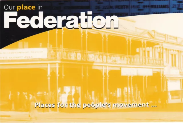 V05510d Australia Avant Card #5510d Our Place in Federation postcard