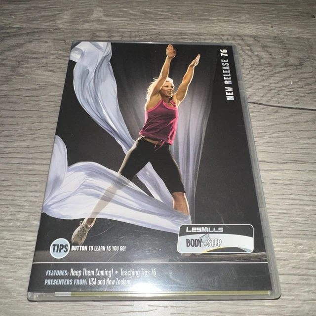 LES MILLS BODYSTEP Body Step 74 DVD + CD + Teaching Tips, Notes
