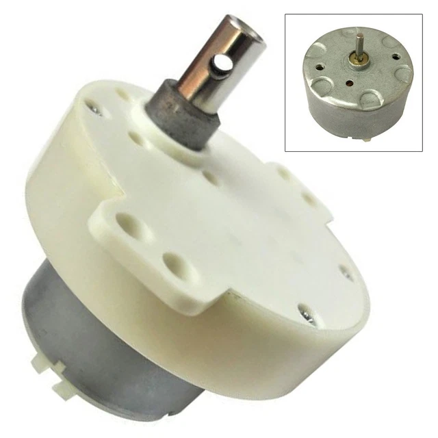 Moteur à Engrenages Lent JS-50T – 12V DC – 4 Tours/min – Idéal Pour Petits Projets DIY