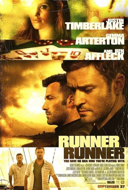 RUNNER RUNNER vg2 27x40 ORIGINAL D/S MOVIE POSTER