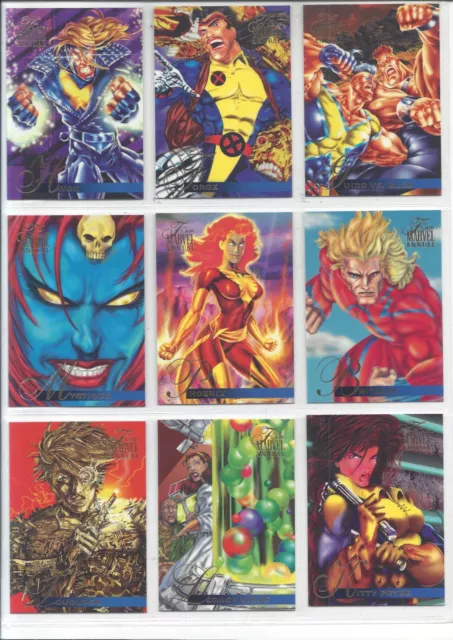 1995 Fleer Flair Annual Marvel X-Men Base Card You Pick Finish Your Set