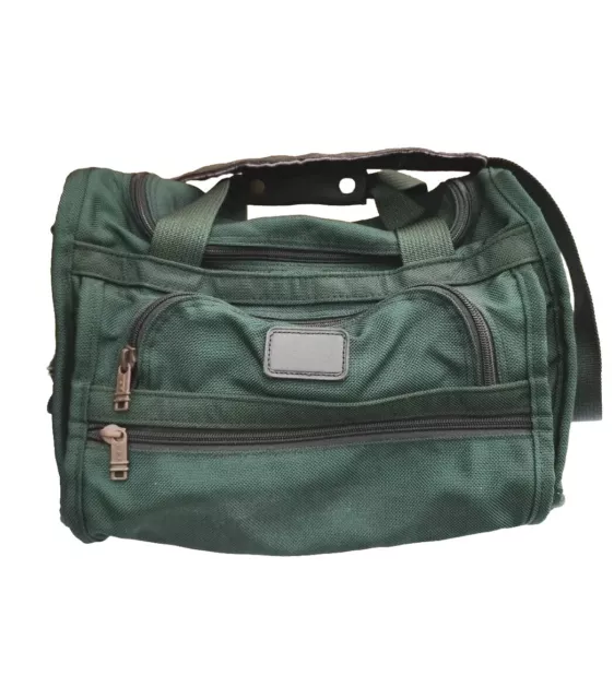 Tumi Alpha Ballistic Duffle Carry-On Forest Green Nylon Overnight Bag