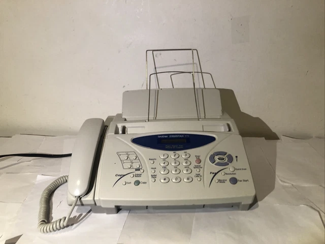 Brother IntelliFAX-775 Paper Fax Phone & Copier with Manual- Tested & Working