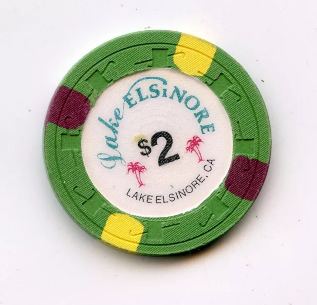 2.00 Chip from the Lake Elsinore Casino Lake Elsinore California