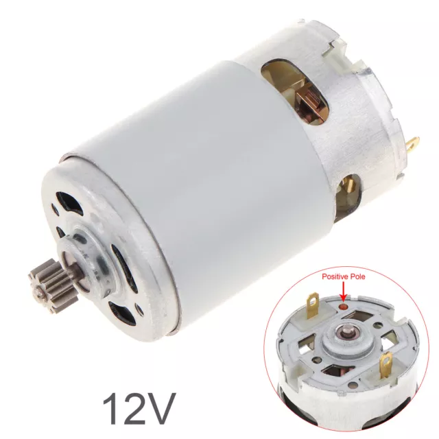 RS550 12V 23000 RPM DC Motor with Two-speed 11 Teeth & High Torque Gear Box