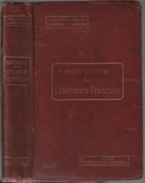 Précis d'histoire de la littérature francaise | Etat correct