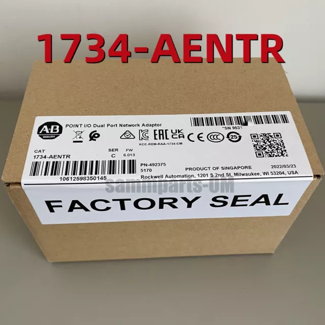 Allen Bradley 1734-AENTR /B POINT I/O 2-Port Ethernet/IP Adapter Surplus SEALED