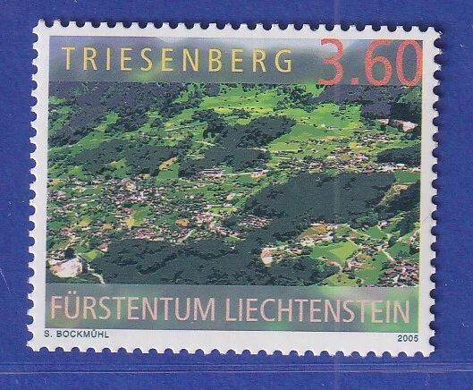 Liechtenstein 2005 Freimarke Triesenberg Luftaufnahme Mi.-Nr. 1369 **