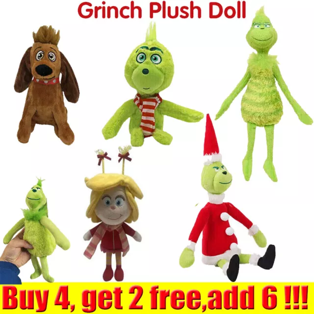 CHRISTMAS GRINCH PLUSH Doll Soft Toy Stuffed Teddy Baby Kids Xmas Gift New 2025 £9.79 PicClick UK