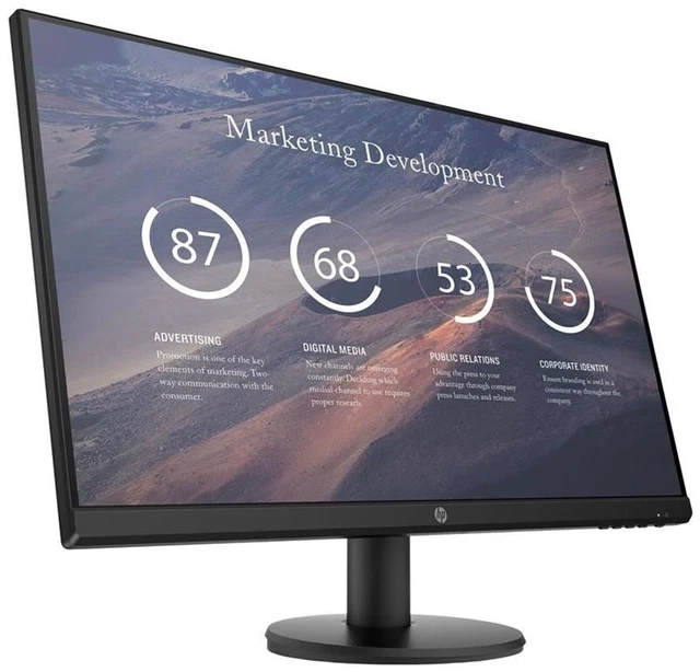 HP P27v G4  68.6 cm (27") 1920 x 1080 (Full HD) 5 ms 60 Hz (Monitor) 3