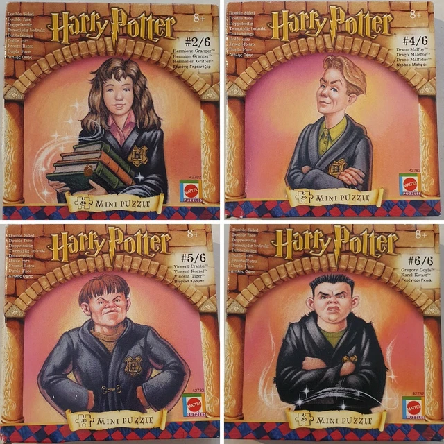 HARRY POTTER MINI Puzzles Vintage Rare Boxed Hermione Draco Crabbe