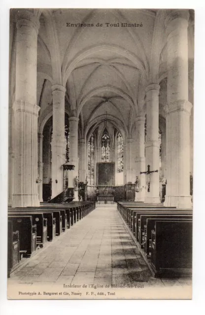 BLENOD LES TOUL Meurthe et moselle CPA 54 l'église l'intérieur CPA BERGERET
