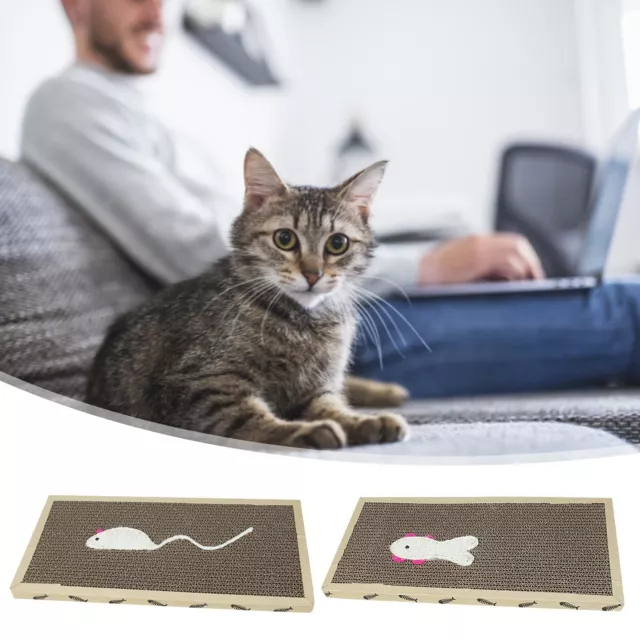 Cardboard Scratcher Pad Scratching Post: Cat Scratch Pad Cat Scratching Post