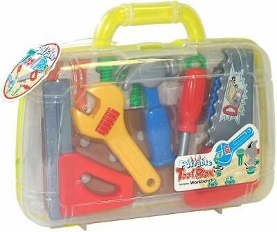 Creative Tops 15 PIECES TOOL KIT PLAYSET KIDS PLASTIC CARPENTER ROLE PLAY FUN CARRY CASE TOY 5018621025246 