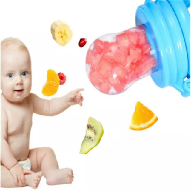 Chupete mordisqueador de alimentación de frutas para bebés ficticio fresco nutrición de destete 2