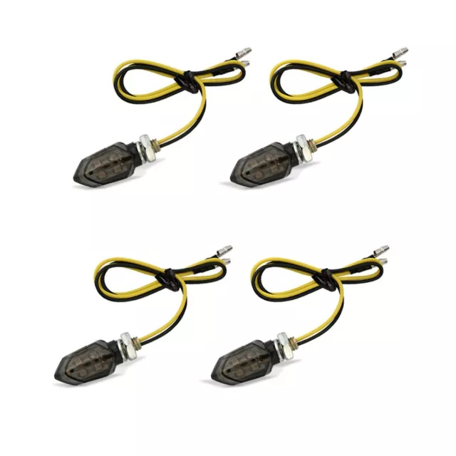 4x Clignotants moto LED Lumitecs KP8 teinté