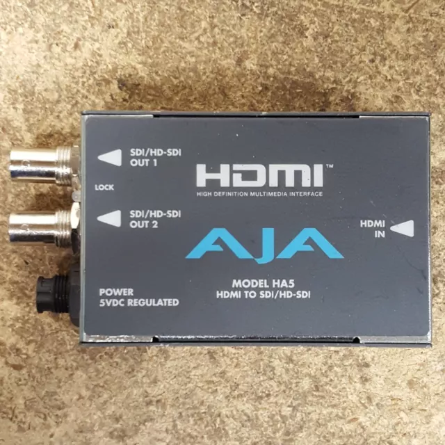 AJA Video Systems HA5 HDMI to SDI/HD-SDI (No PwrCrd) Used