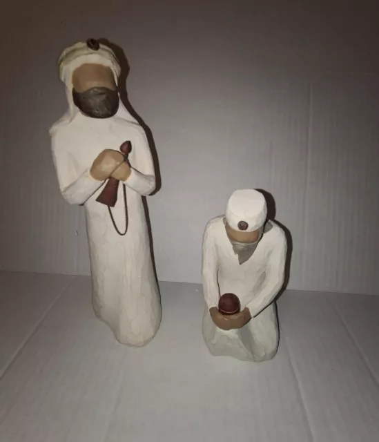 DEMDACO Willow Tree Two Of The Three Wisemen Nativity Figurines 2000 ** Only 2**