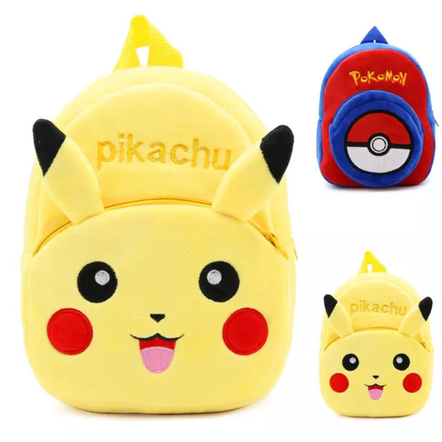 Pikachu Pokeball Kindergartenrucksack Jungen Mädchen Schultertasche Backpack~~