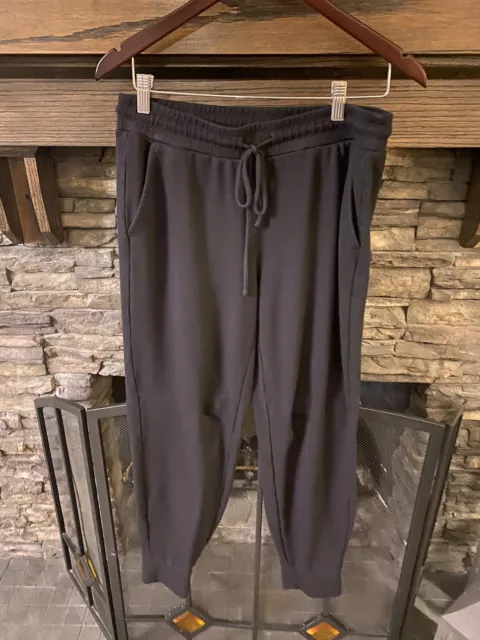 Loft Lounge Pants Soft Comfy  Black Pull On Pants size Medium Cozy Sweatpants