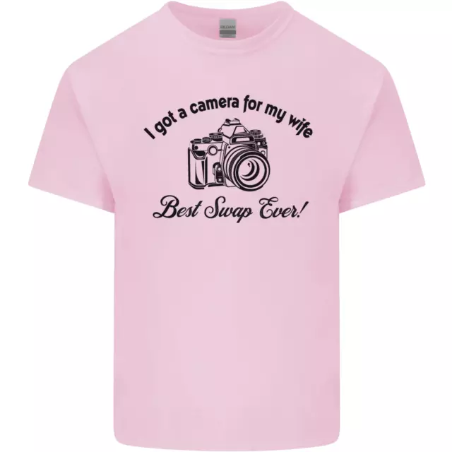 T-shirt top fotocamera per mia moglie fotografo fotografia uomo cotone 10