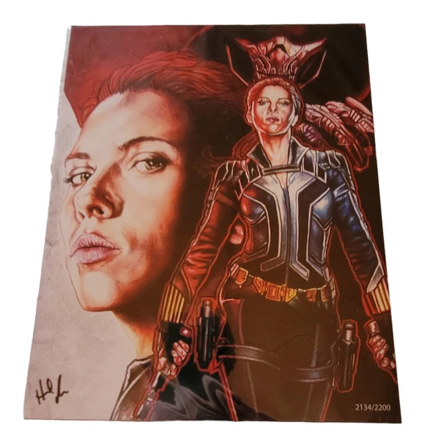 Bam Box Black Widow 8x10 Print 2134 of 2200 Hal Moore Signed w COA Scar Jo