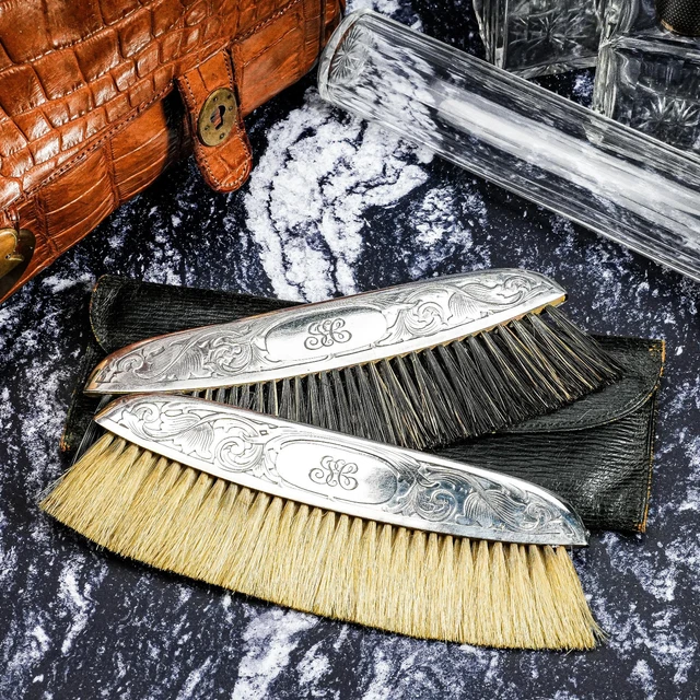 Brushes & Grooming Sets, Sterling Silver (.925), Silver, Antiques