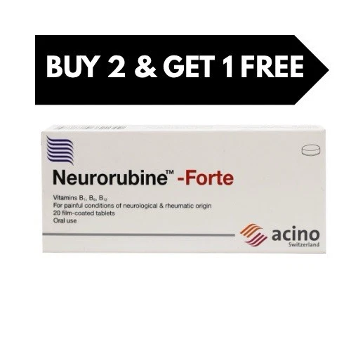 Neurobion Vitamines B1 B6 B12 - 4 Boîtes De 60 Comprimés, Pour Les Nerfs Et L'énergie
