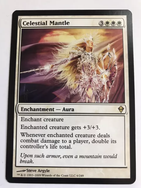 MTG Magic Rare Celestial Mantle Zendikar