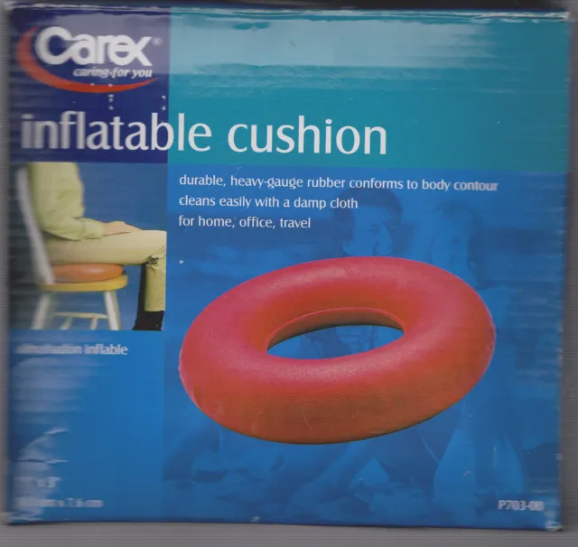 Inflatable Seat Cushion By Carex Size 15 In By 3 In   # P703-00