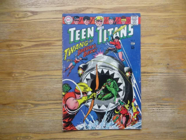 1967 Silver Age Dc Teen Titans Comics # 11, Speedy, Nick Cardy Cover & Art