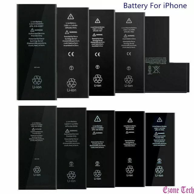 Replacement Internal Battery for iPhone X XR XS Max 7 8 6 6S Plus 5 5S 5C SE