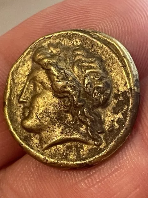 Ancient Electrum Gold Greek Stater Coin Low Carat 3.3Grams 20Mm