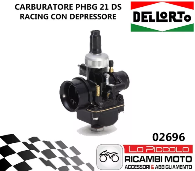 PER AM6 HM DERAPAGE BETA RR 50- 02696 CARBURATORE PHBG 21 mm DS RACING DELL'ORTO