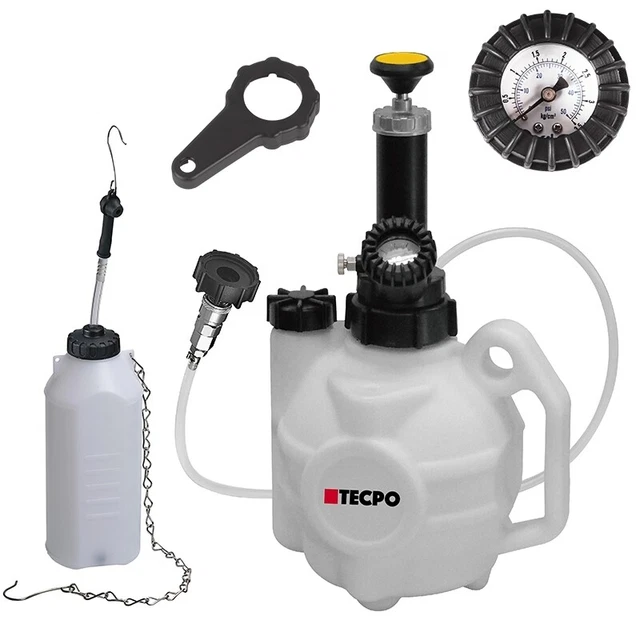 Tecpo Bremsenentlüftungsgerät 4L+1L Bremsenentlüfter Bremsflüssigkeit Wechseln
