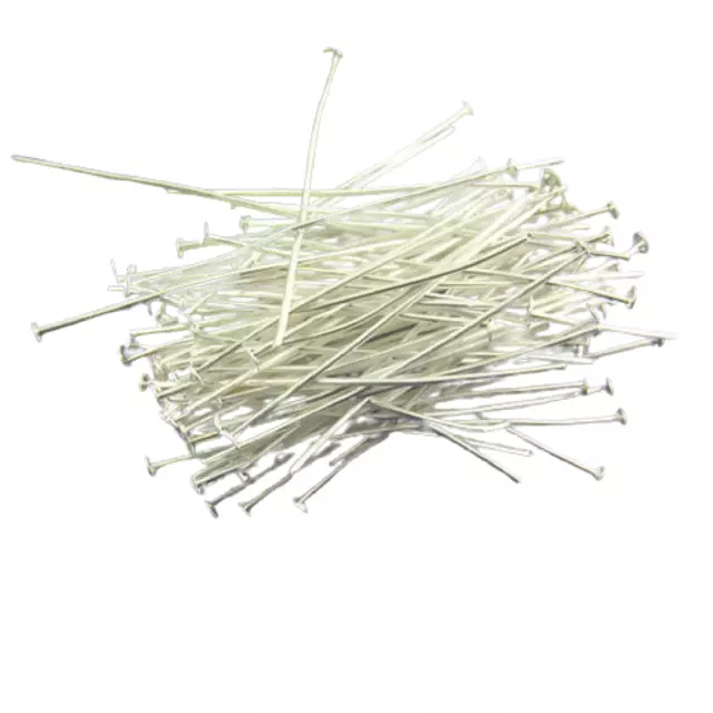 Head Pins Silver Gold Jewellery Making Head Pin Flat Head 30mm 35mm 40mm 50mm