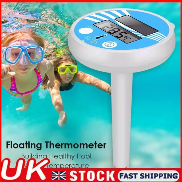 Floating Solar Powered Digital Swimming Pool Spa Water Temperature Thermometer