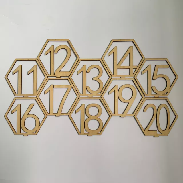 1-40 Wooden Table Numbers Freestanding Wedding Birthday Party Decoration Hot